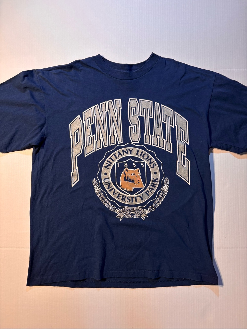 Vtg Nutmeg Mills Penn State Nittany Lions 90s USA Single Stitch NCAA Tshirt XL